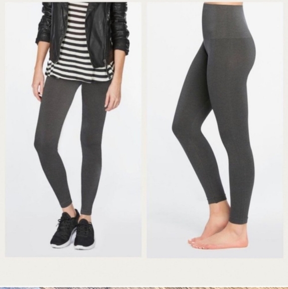 SPANX Pants - Spanx Look at Me Now Seamless Legging Charcoal Grey Size Large